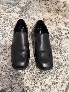 Sonoma Black Slip-On Square Toe Kids Dress Loafers